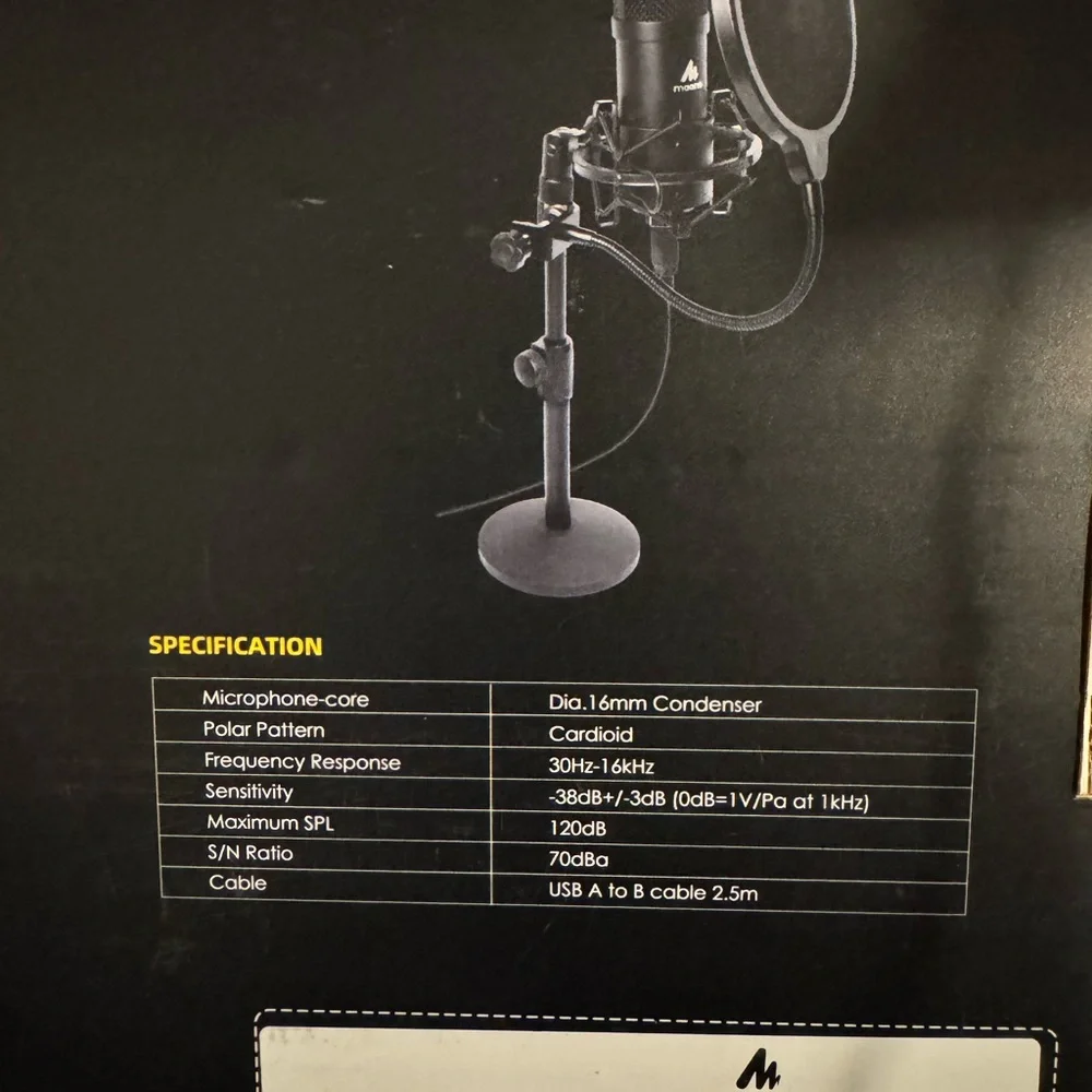 Maono Desktop USB Microphone Set
